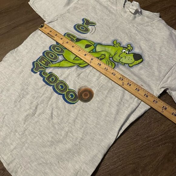 Vintage Scooby Doo Youth Boys Size Large Cartoon Network Yo Graphic T Shirt 90s - Picture 6 of 8